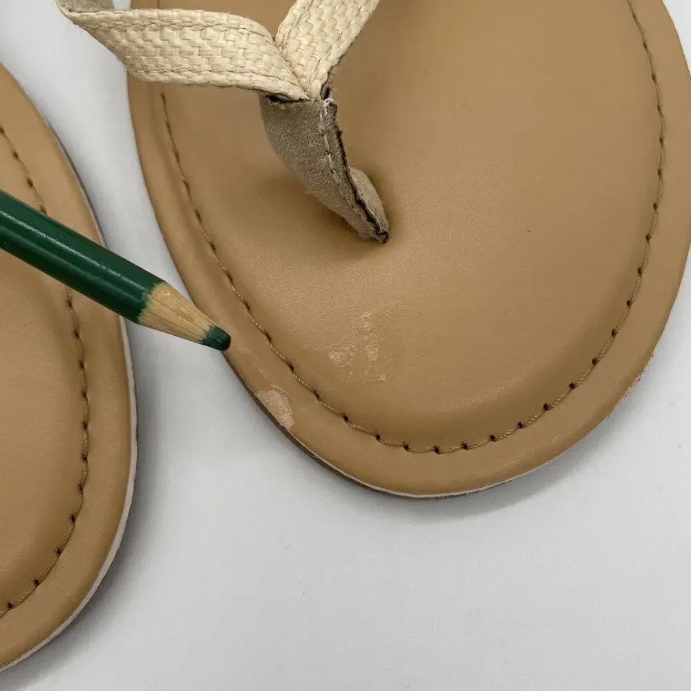 J Crew Shoes Womens Size 10 Tan Beige Flip Flop Sandals BW890‎ Casual